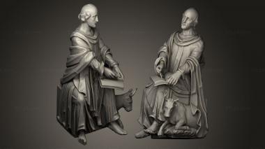 Religious statues Saint Lucas 3d model